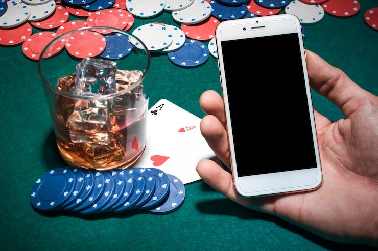 Antarmuka permainan Texas Hold'em Bonus di pisangbet dengan meja permainan langsung